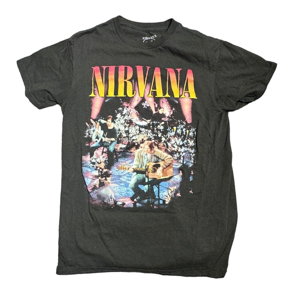 Nirvana Women's Short Sleeve Graphic T-Shirt Size Medium Unplugged in New York
